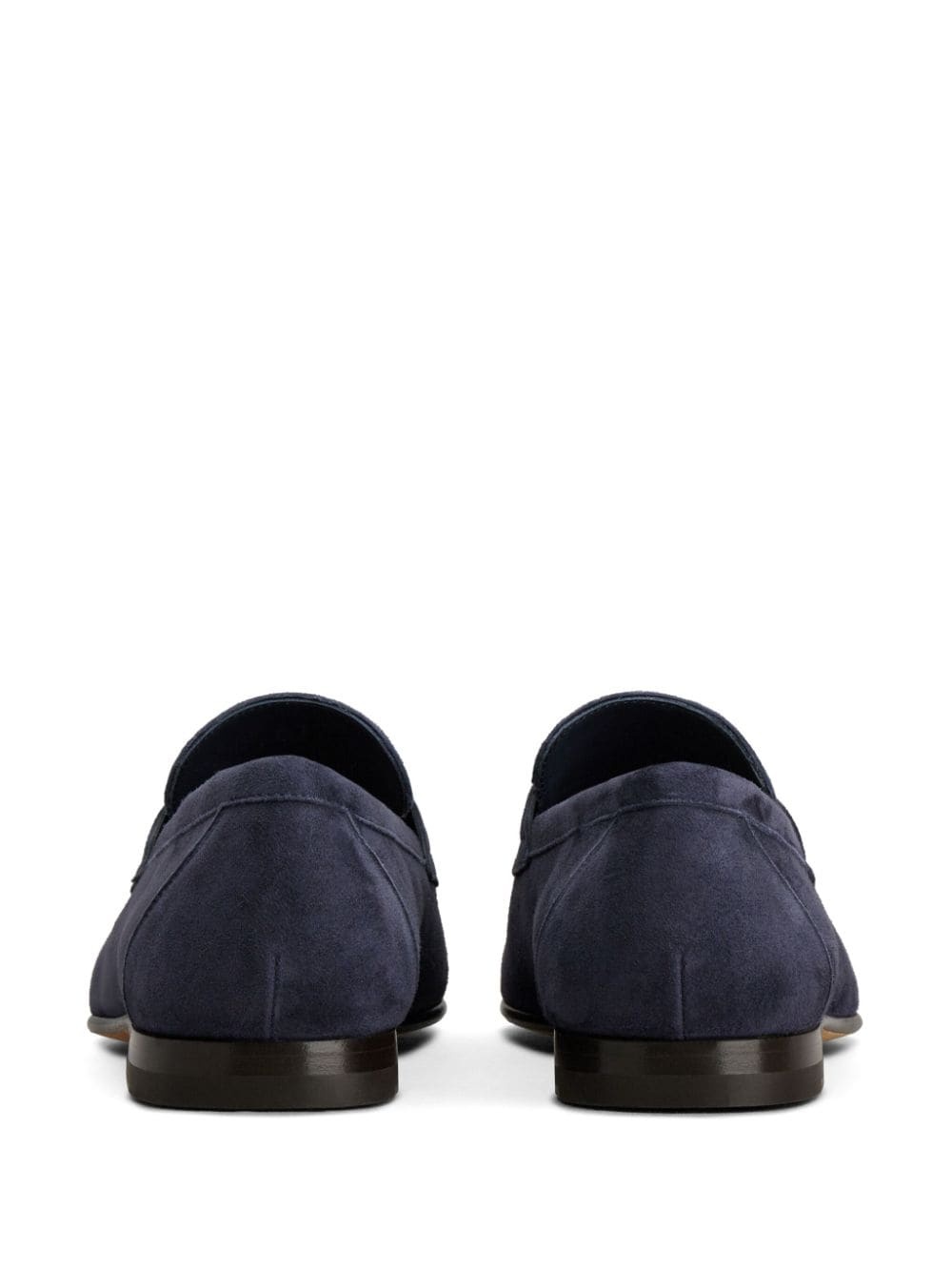 flat rubber sole suede loafers - 3