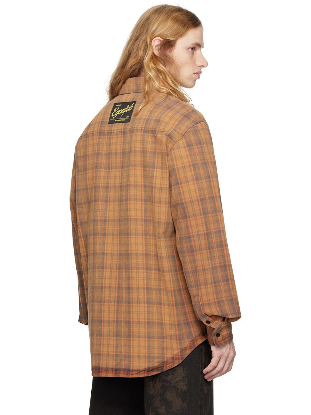 Orange Tartan Overshirt - 3