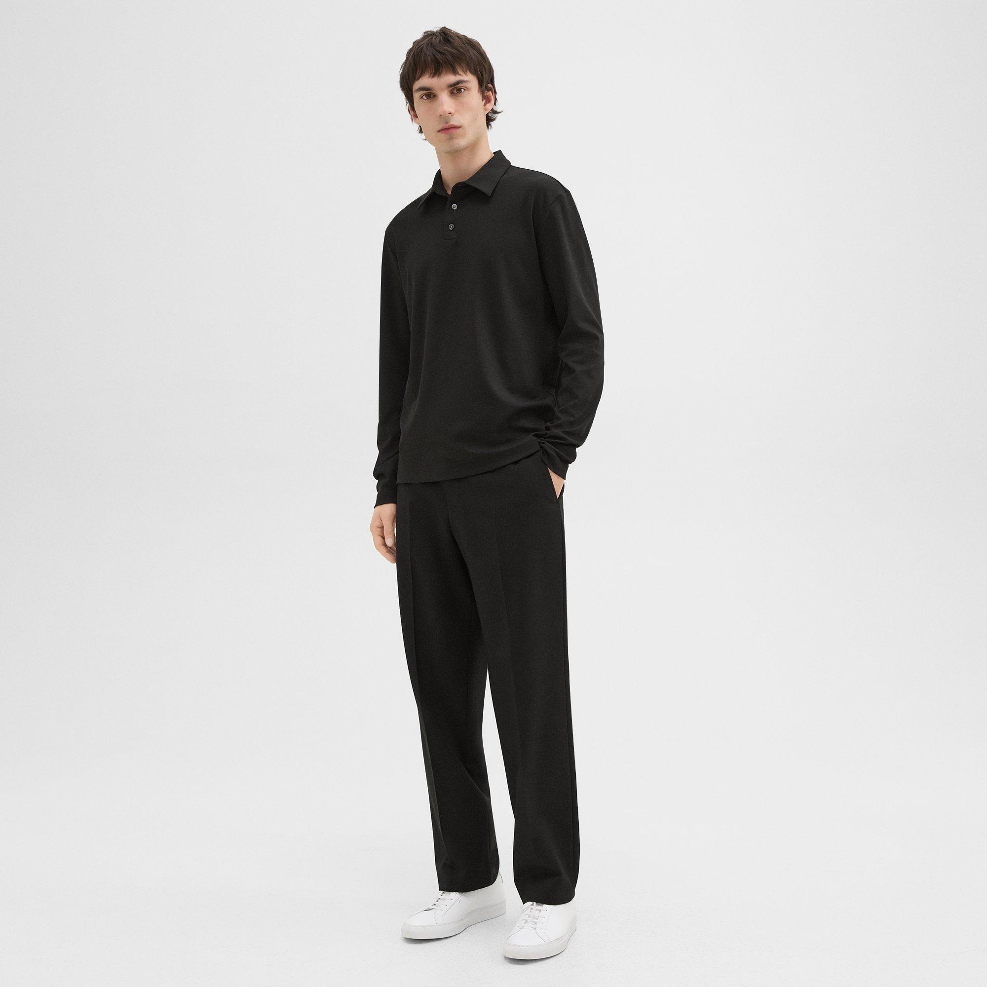 Long-Sleeve Polo Shirt in Cotton Jersey - 6