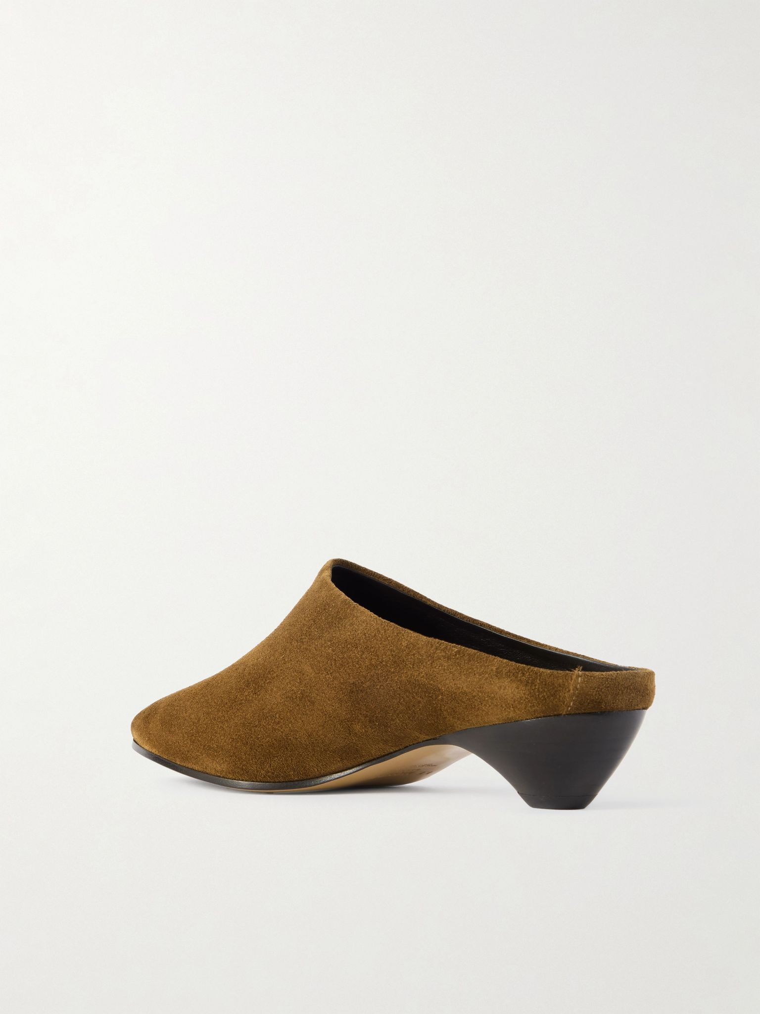 Allegra suede mules Taupe - 3