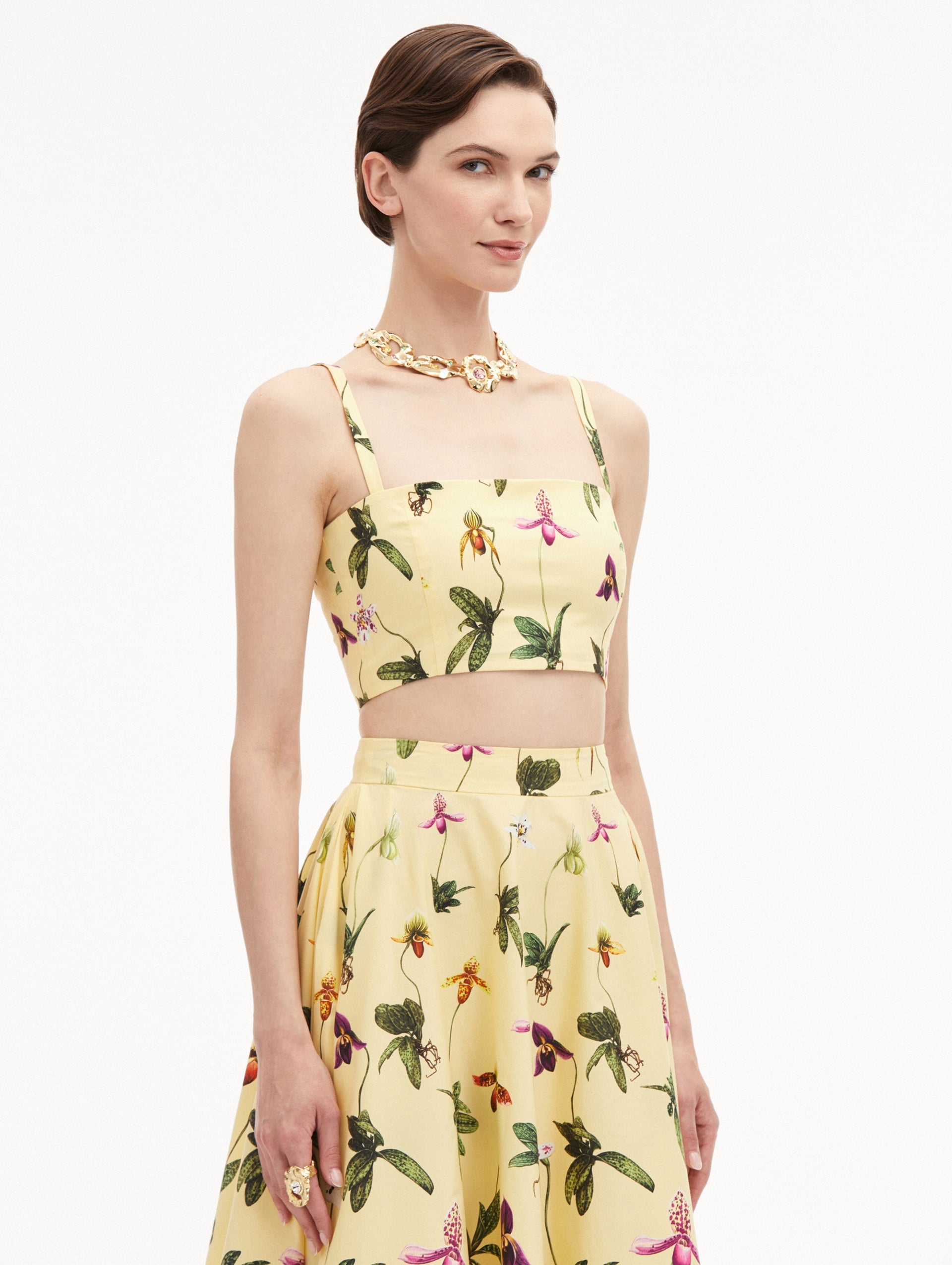 ORCHID COTTON POPLIN CROPPED TANK - 5
