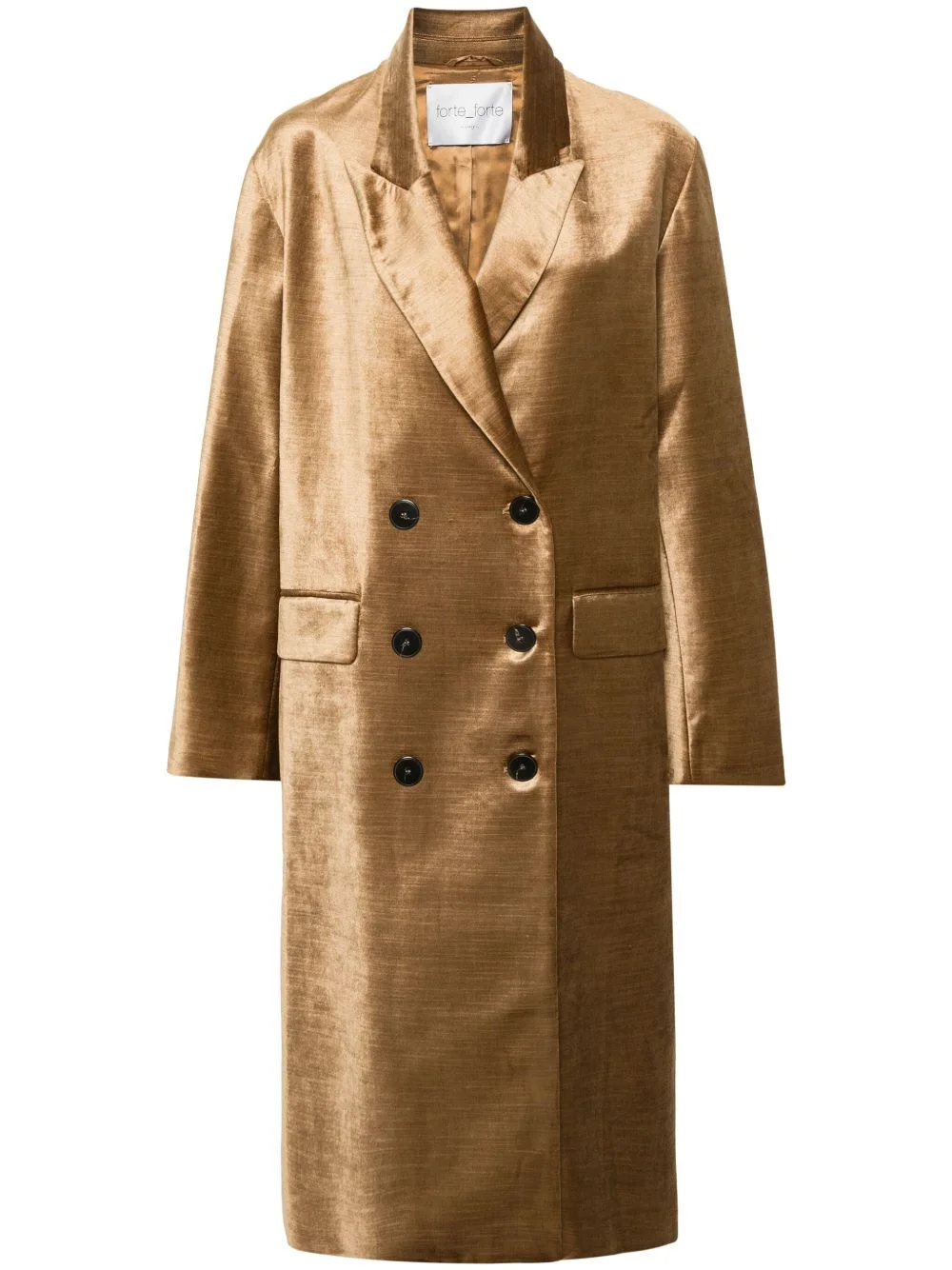 double-breasted coat - 1