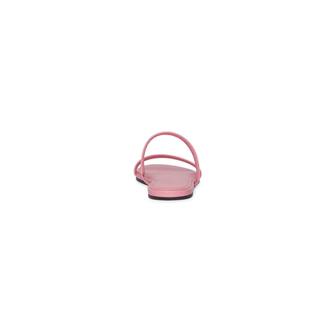 Women's Round Flat Sandal  in Pink - 5