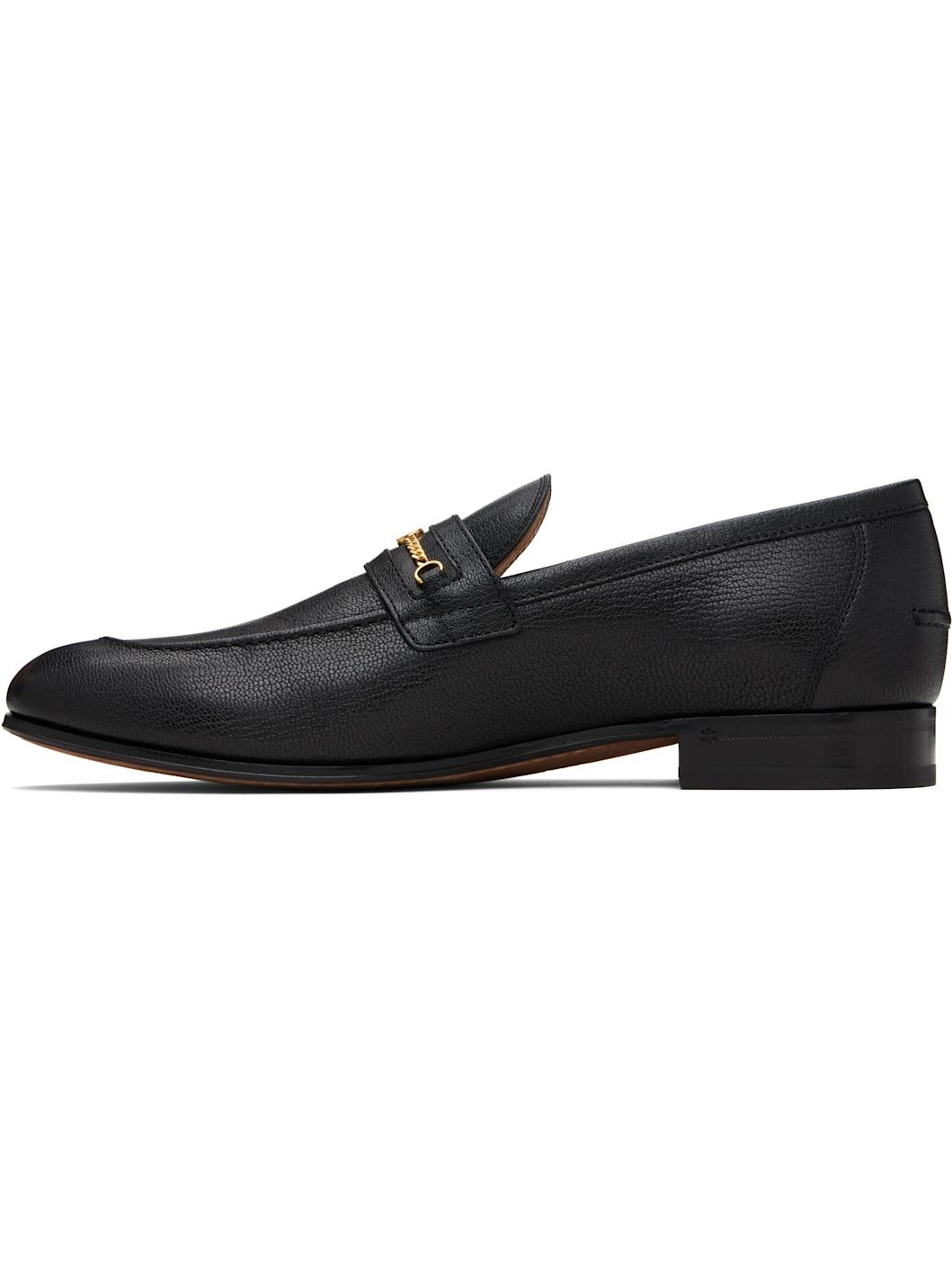 Black Vlogo Signature Kidskin Loafers - 3