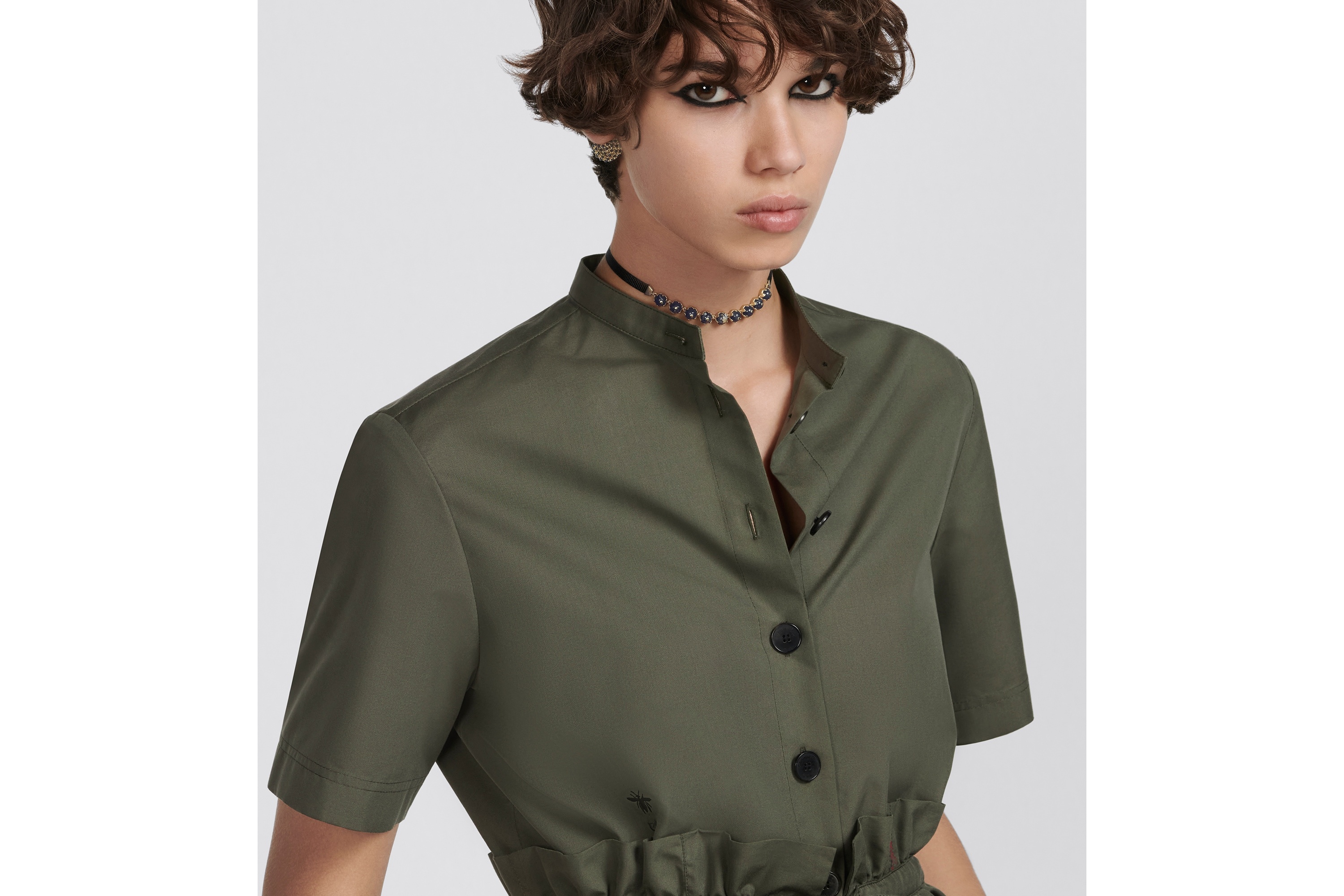 Short Open-Front Dress - 7