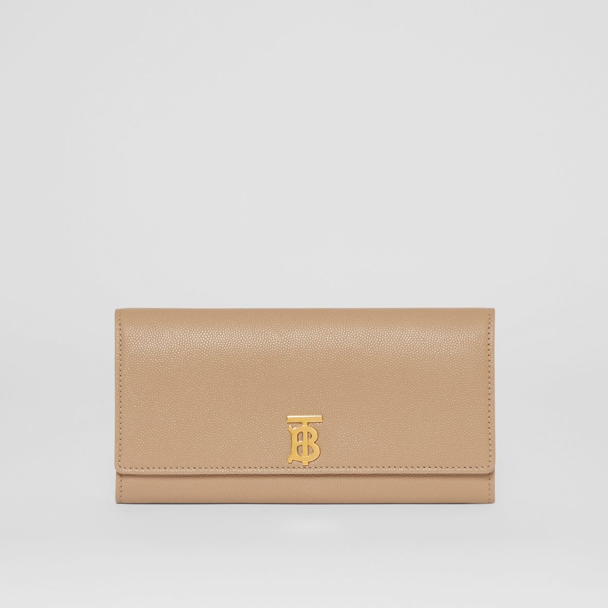 Monogram Motif Grainy Leather Continental Wallet - 1