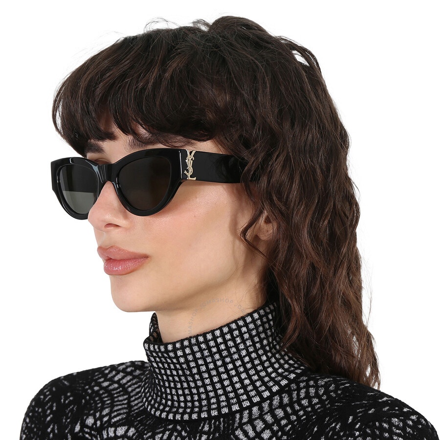 Saint Laurent Grey Cat Eye Ladies Sunglasses SL M94 001 53 - 2
