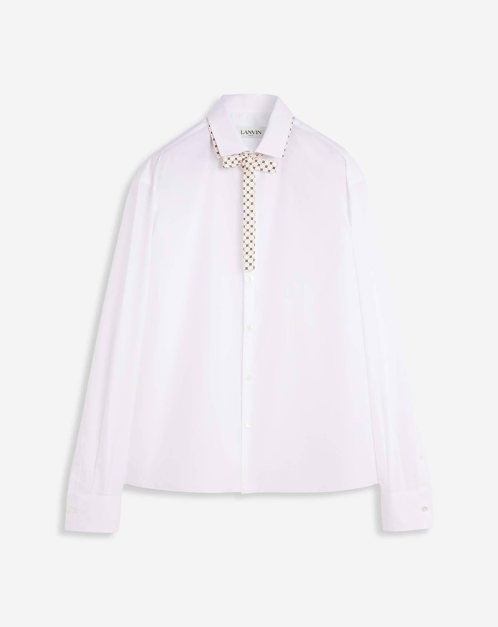 BOXY SHIRT WITH DOUBLE COLLAR DETAIL - 1
