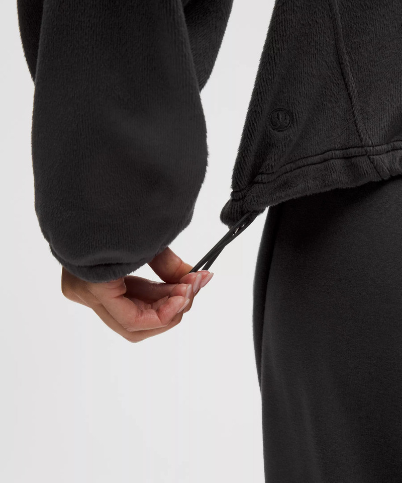 Plush Velour Oversized Half Zip 6