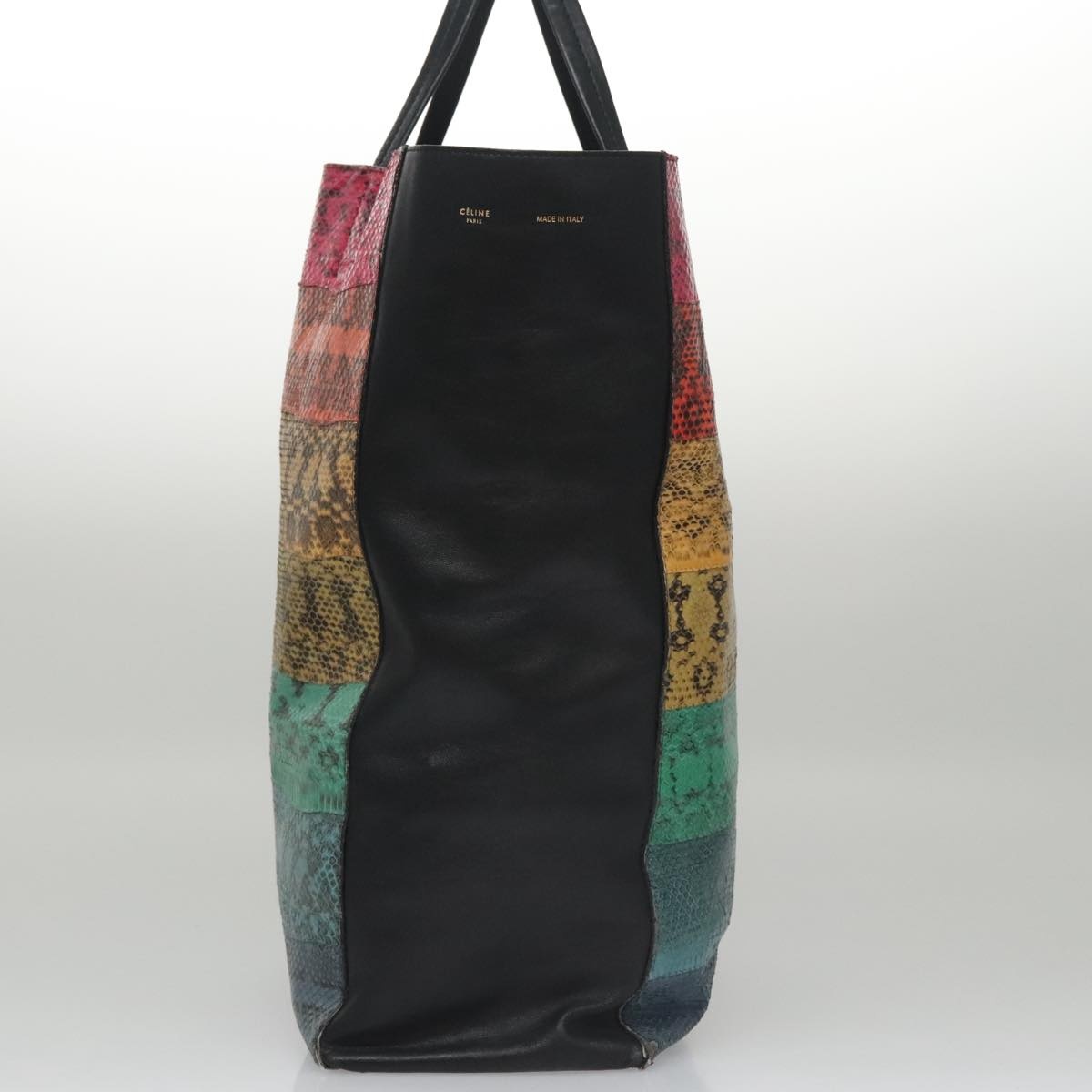 CELINE Tote Bag Leather Black Multicolor - 3