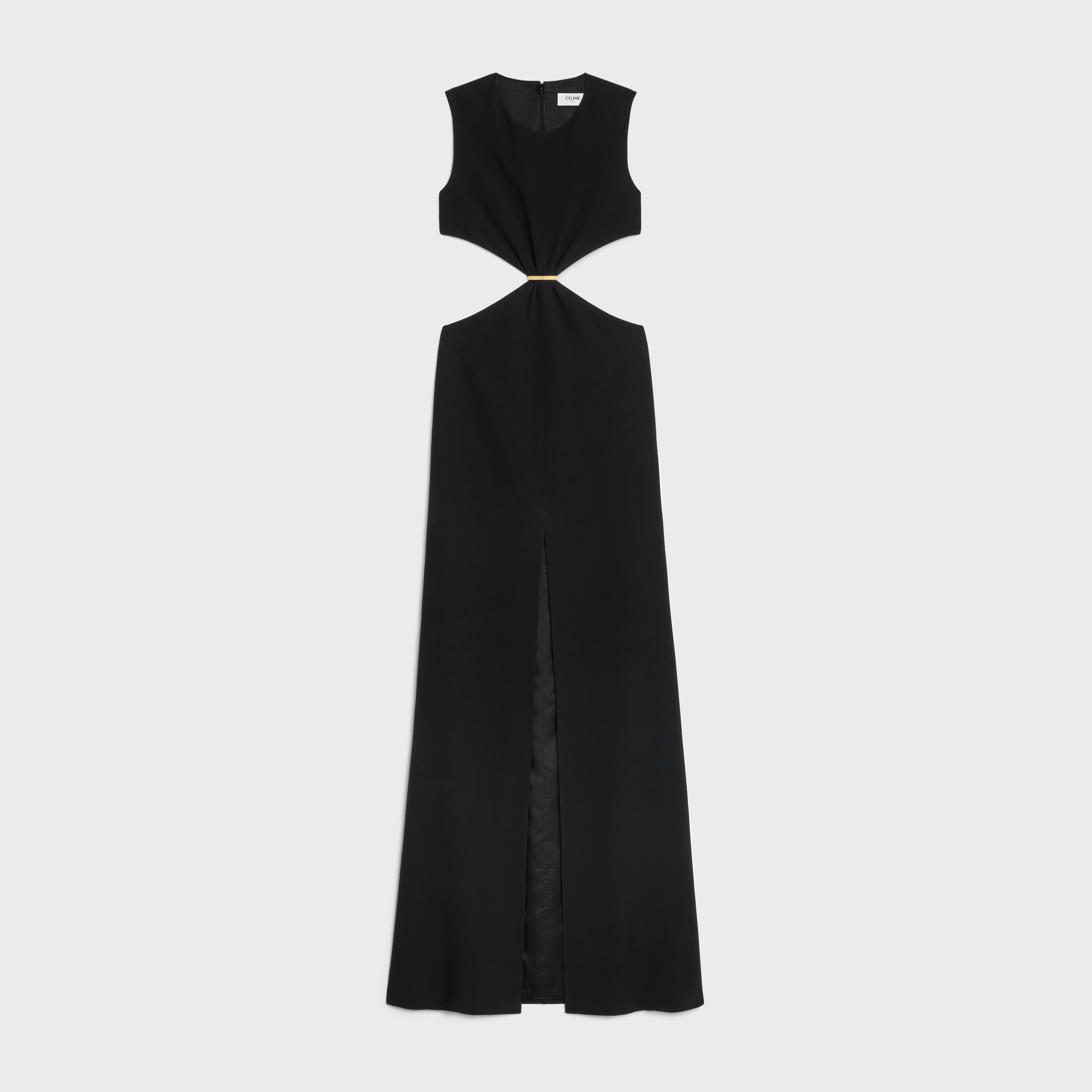 CELINE Barrette dress in Satin back crepe | REVERSIBLE