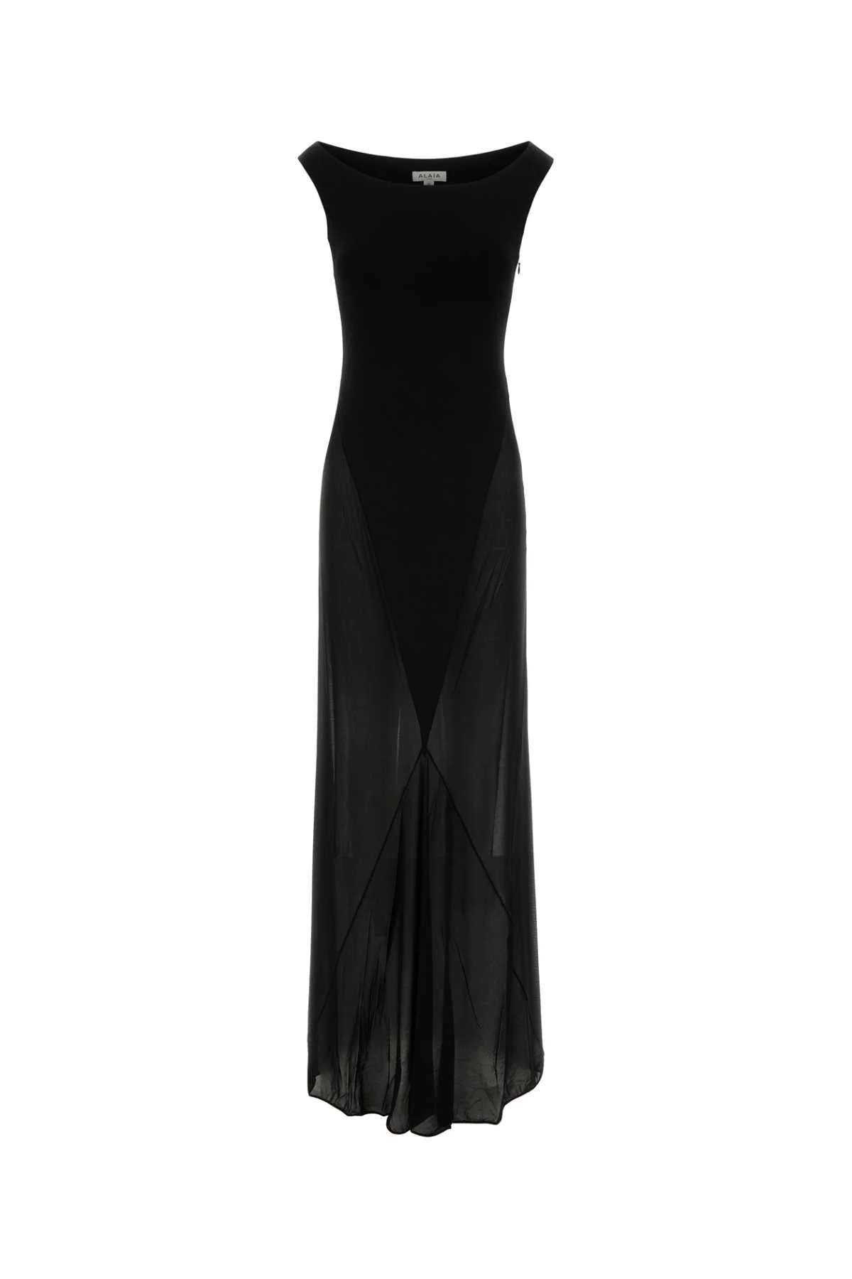 Alaia Women Black Jersey Long Dress - 1