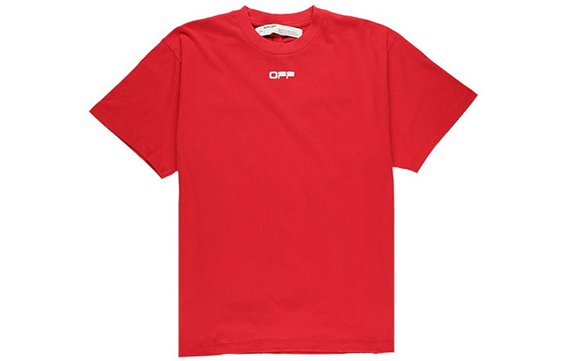 Off-White SS20 Airport Tape Print For Men Red OMAA038S201850032088 - 1