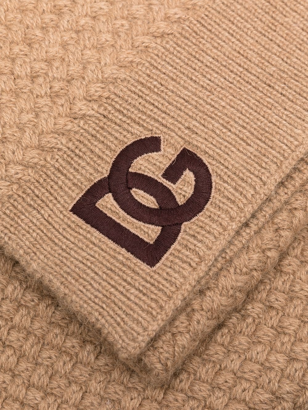 knitted logo scarf - 3