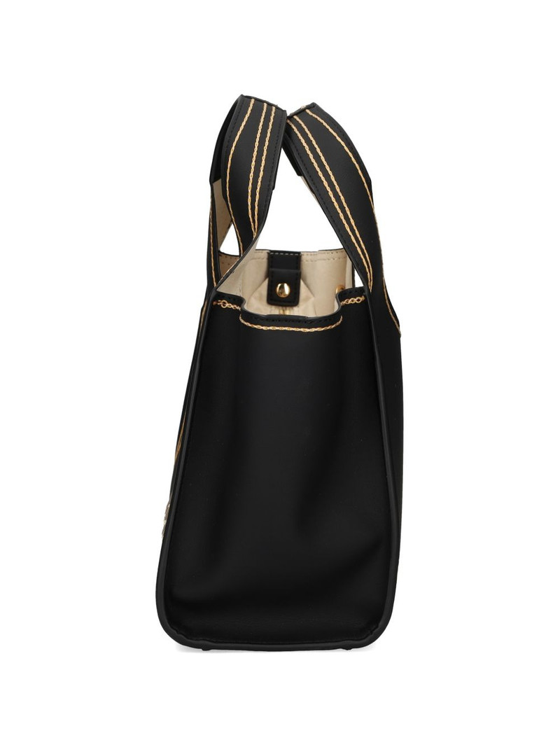 logo-plaque stitched tote bag 4