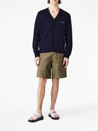 A.P.C. Melbourne cotton canvas shorts outlook