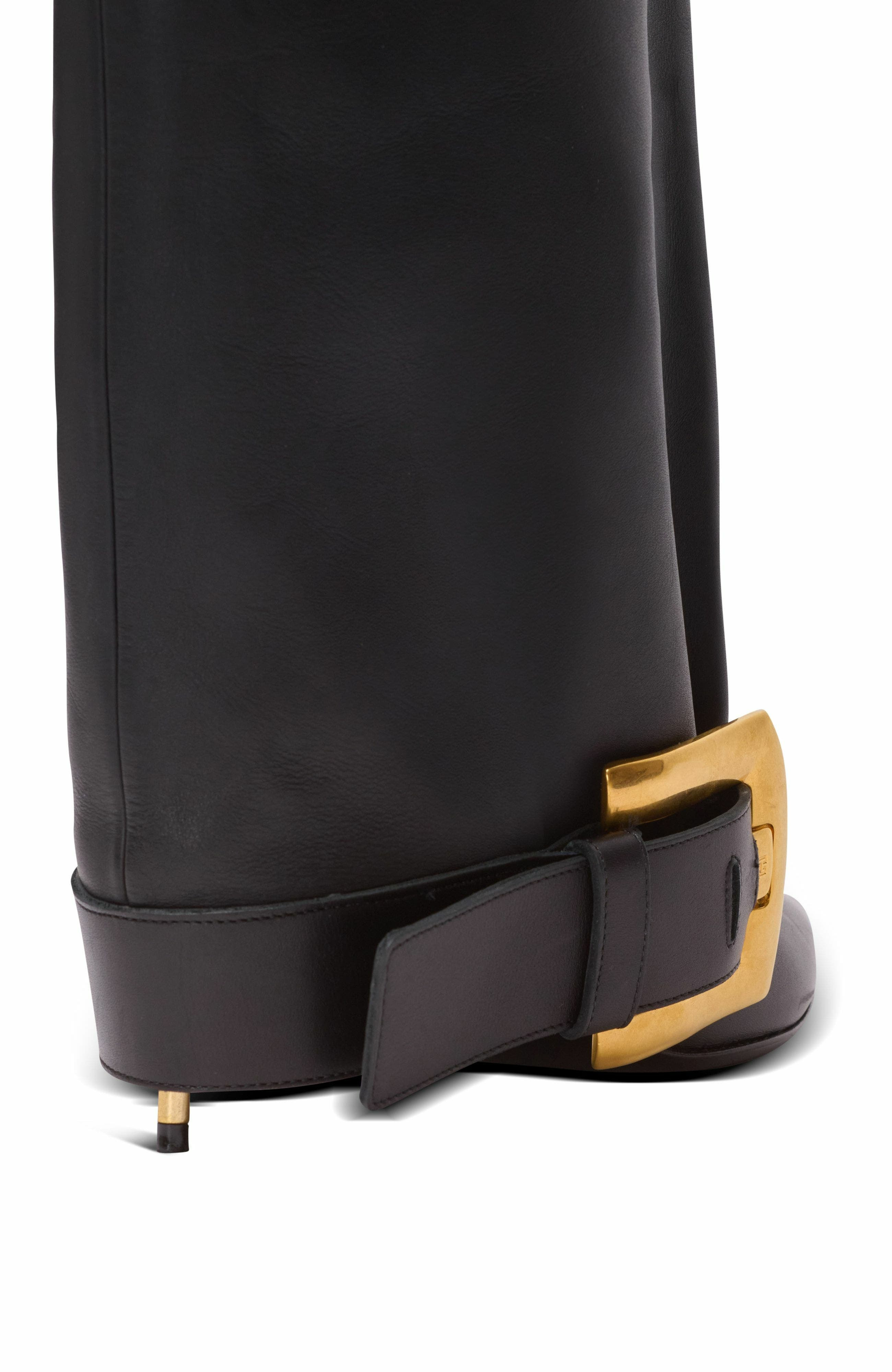 Balmain Anthem calfskin leather boots in Black at Nordstrom - 6