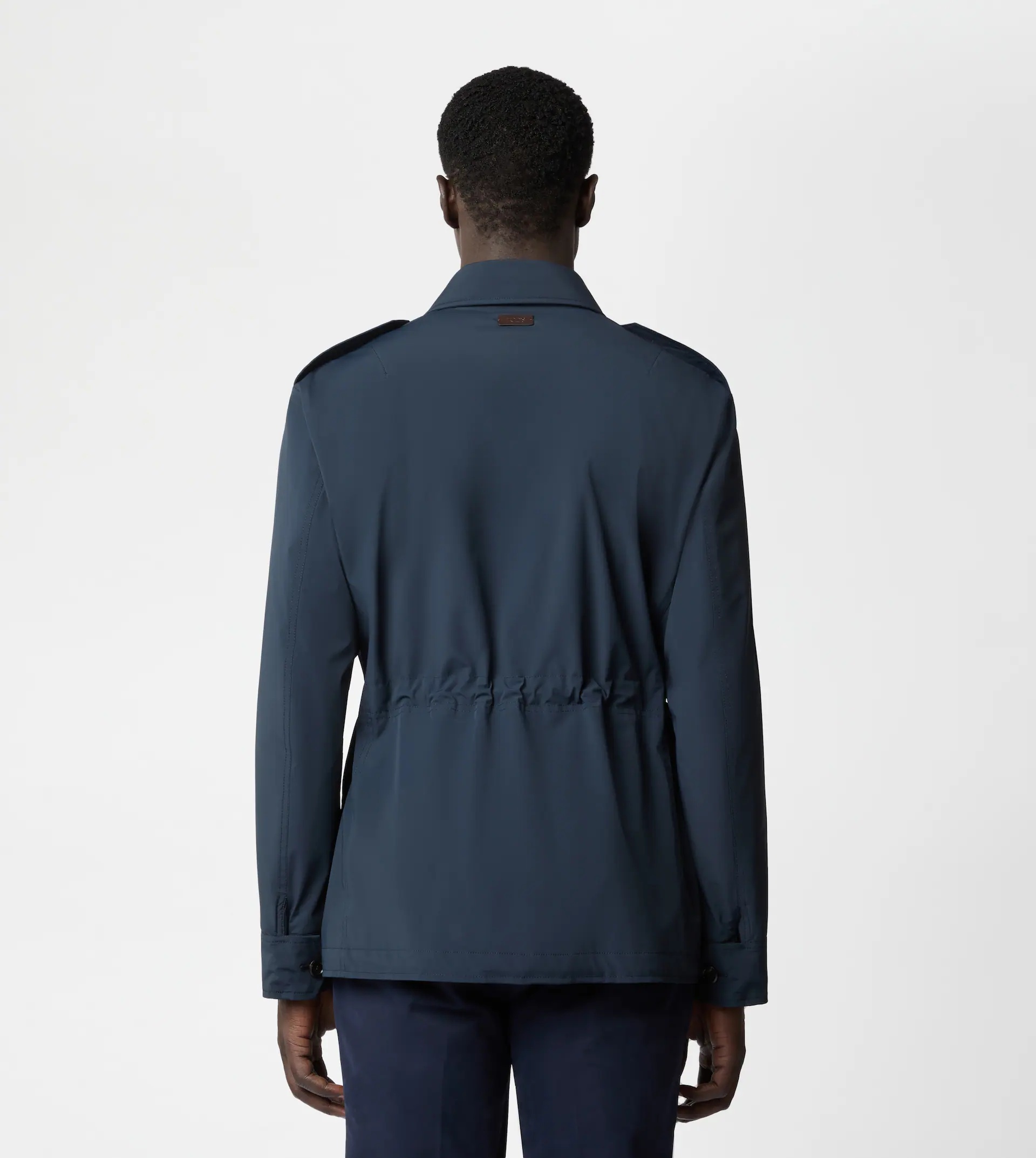 FIELD JACKET IN TECHNICAL FABRIC - BLUE - 4