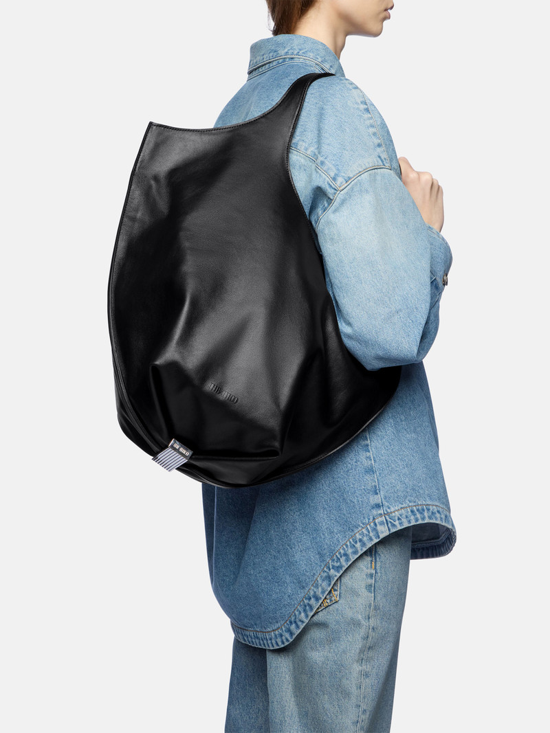 ''LA SCOOP LARGE'' BLACK SHOULDER BAG 2
