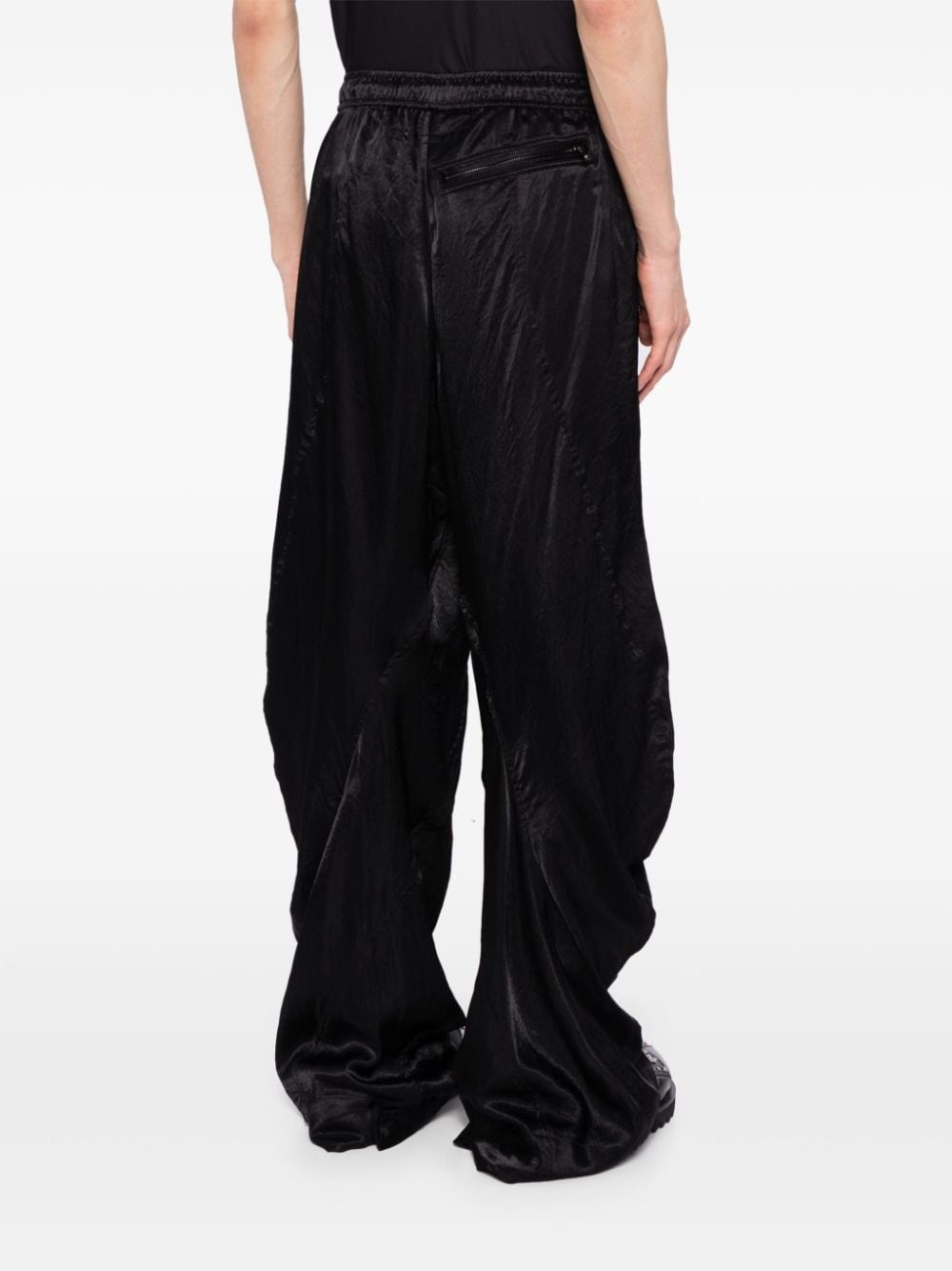 tapered drawstring-waist trousers - 4