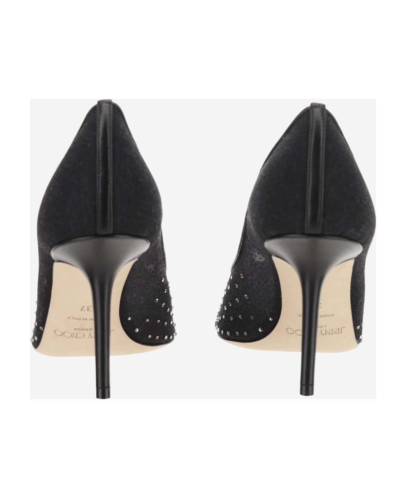 Love 85mm Tulle Pumps With Rhinestones - 4