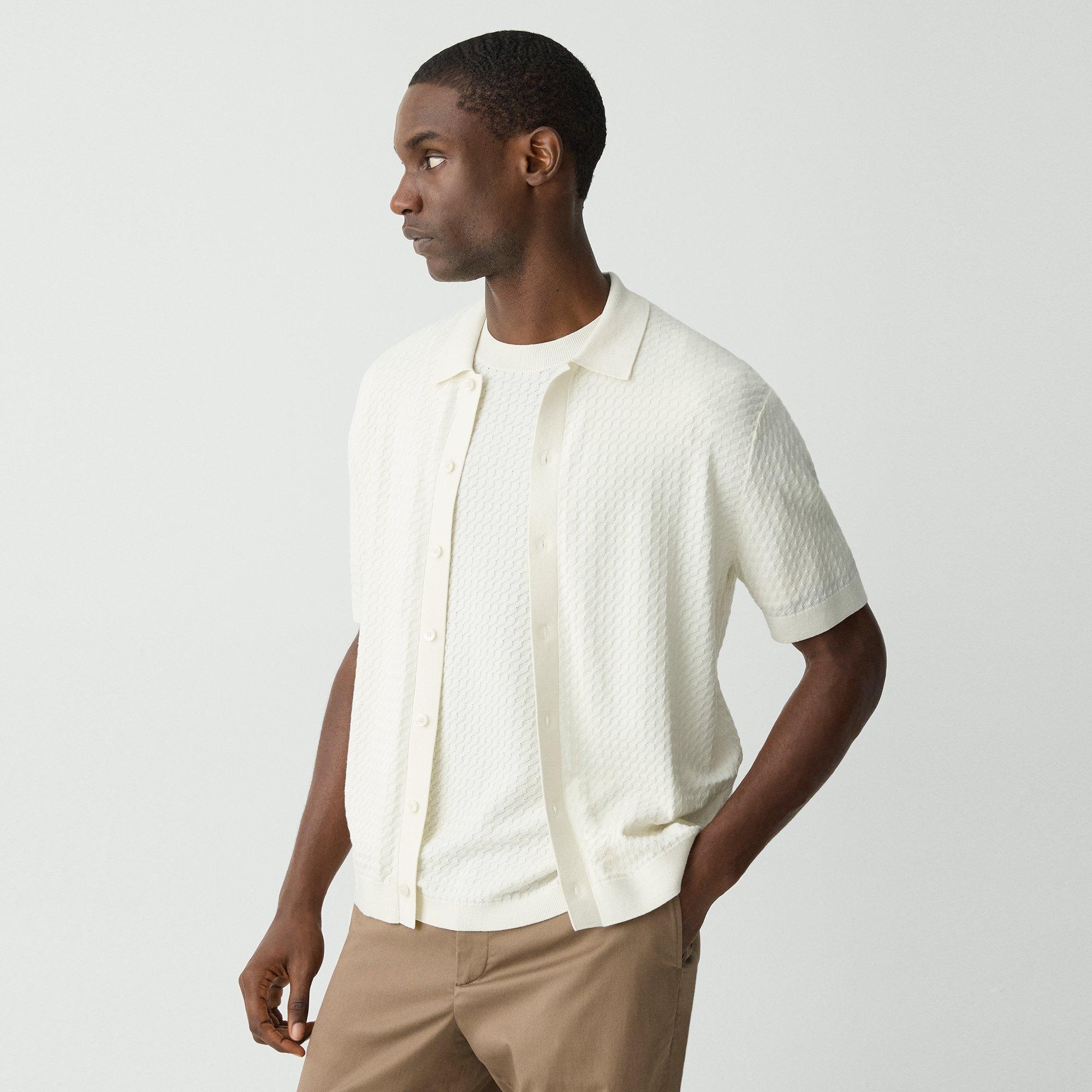 Cairn Short-Sleeve Sweater in Cotton - 3