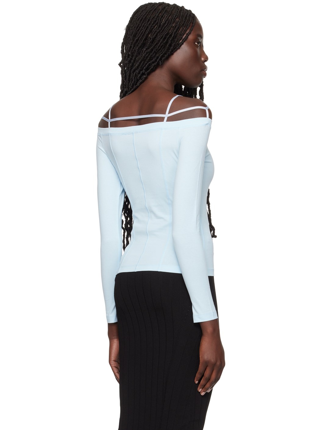 Blue 'Le t-shirt Sierra' Long Sleeve T-Shirt - 3