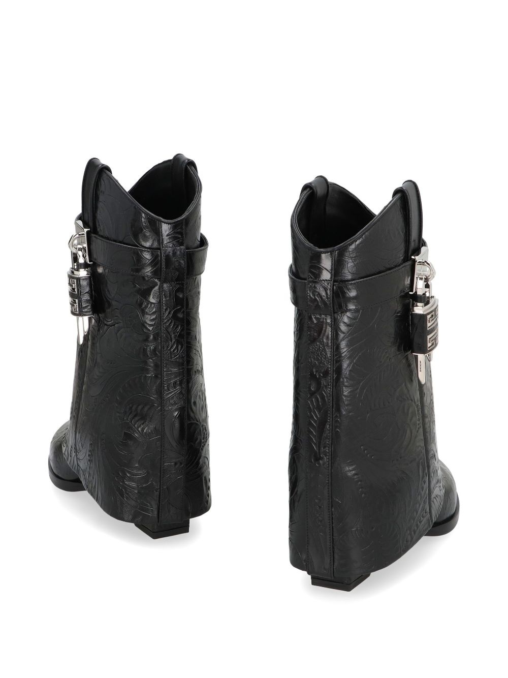 60mm Shark Lock Cowboy leather boots - 3