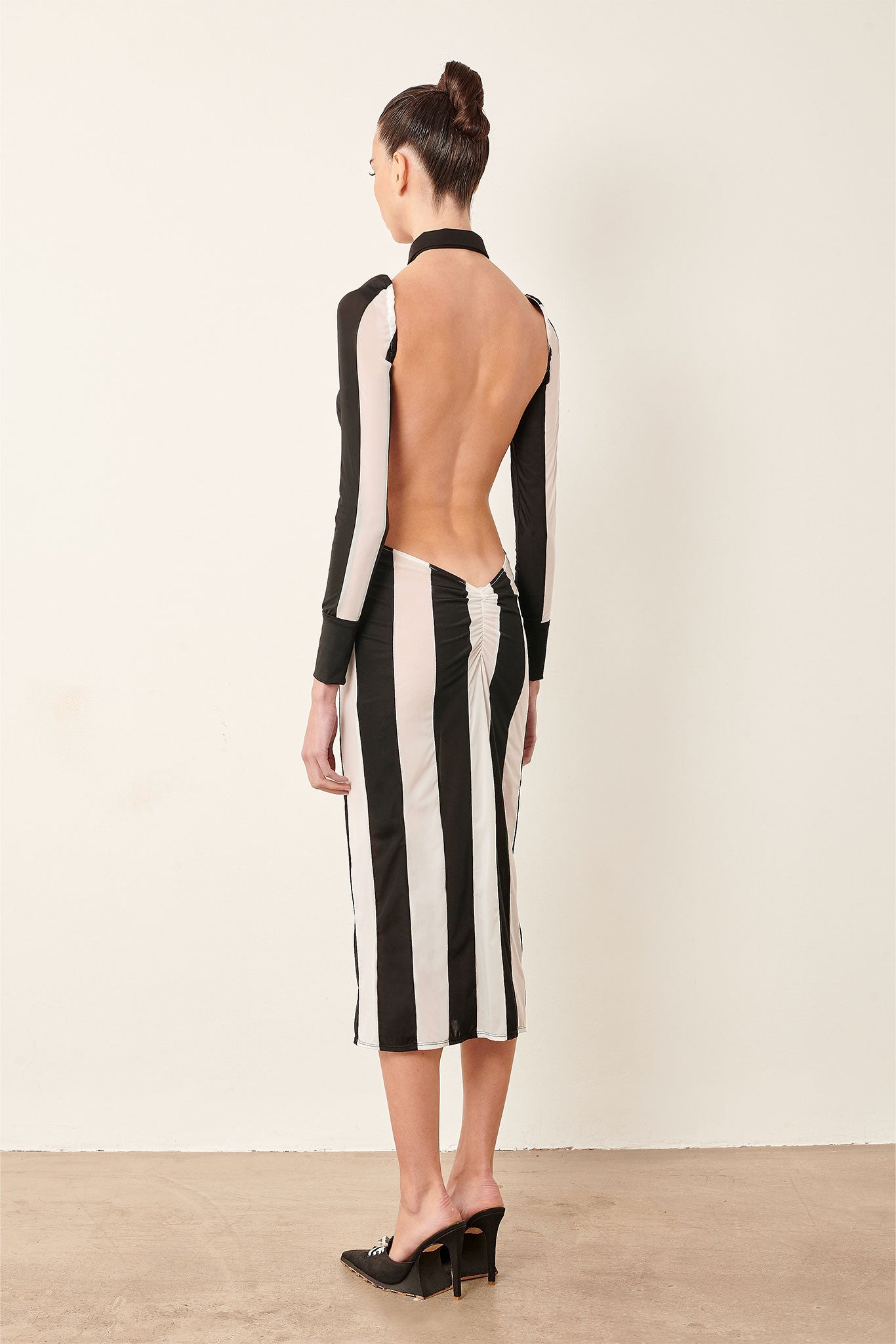 REF DRESS BLACK/WHITE STRIPE - 6