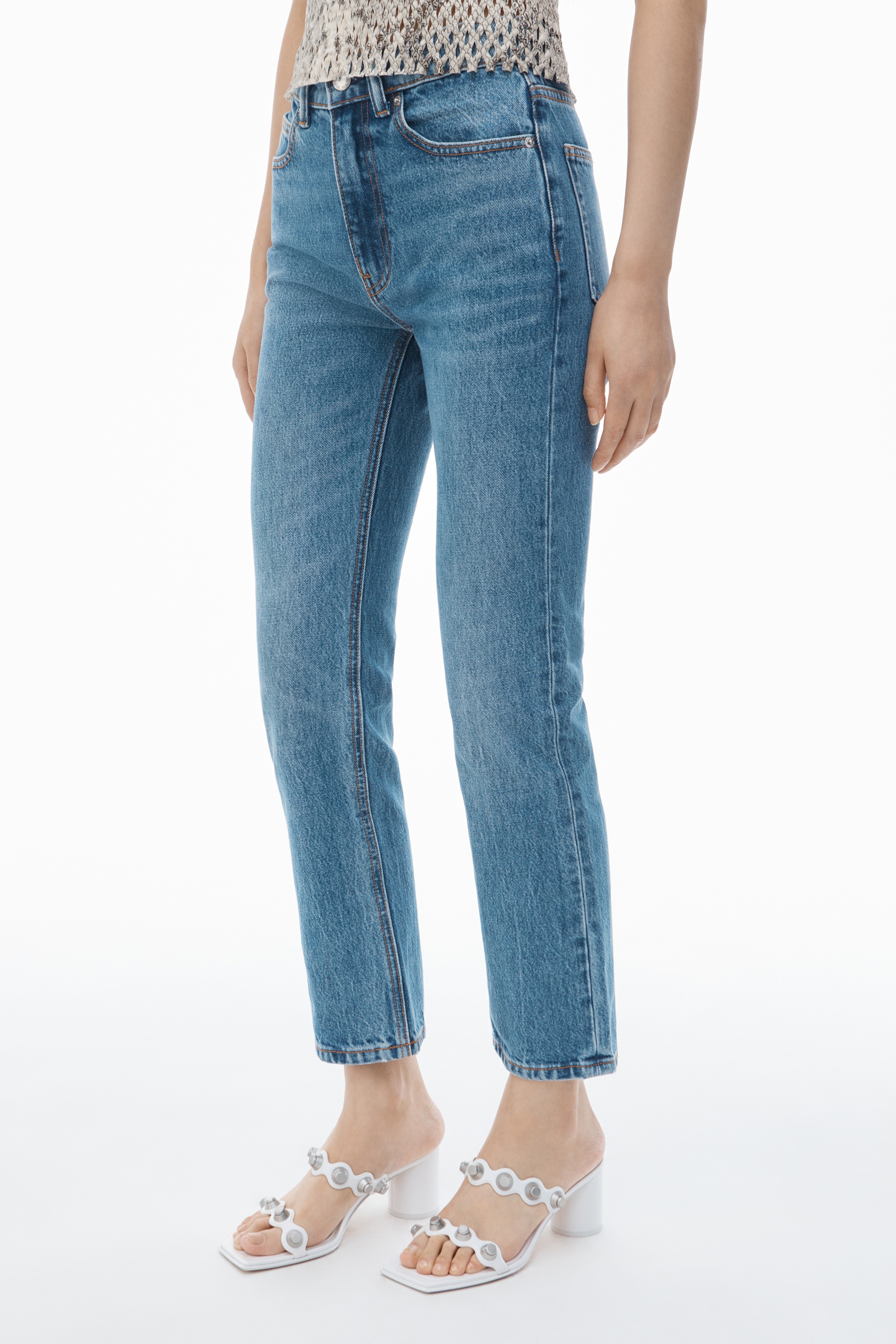 High-Rise Stovepipe Jeans - 3