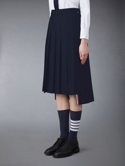 Thom Browne SUPER 120'S TWILL BELOW THE KNEE PLEATED SKIRT outlook