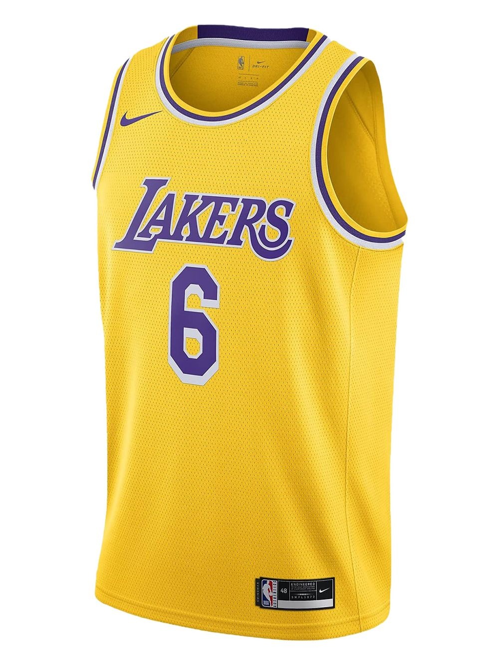 La Lakers Lebron James #6 swingman jersey - 1