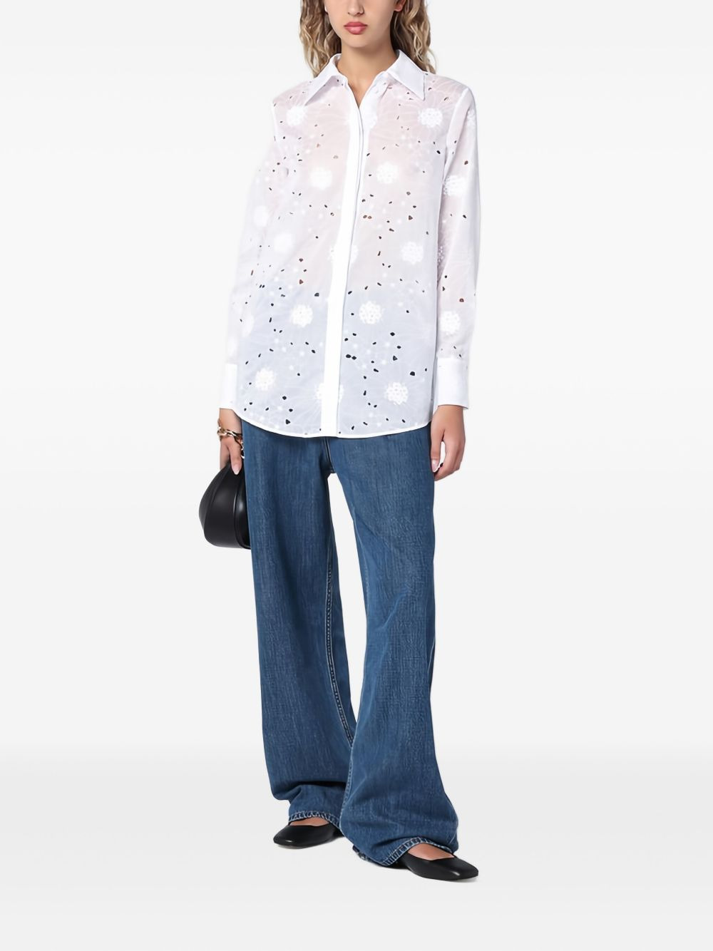 broderie anglaise shirt - 2
