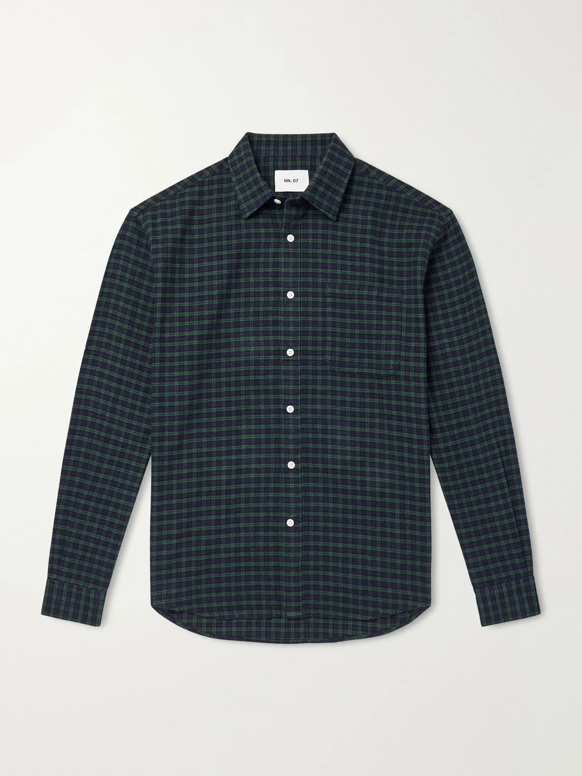 Deon 5465 Checked Organic Cotton-Flannel Shirt - 1