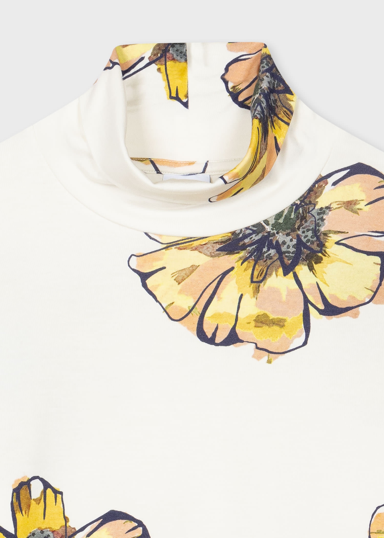 Ivory 'Anemone' Roll Neck Top - 2