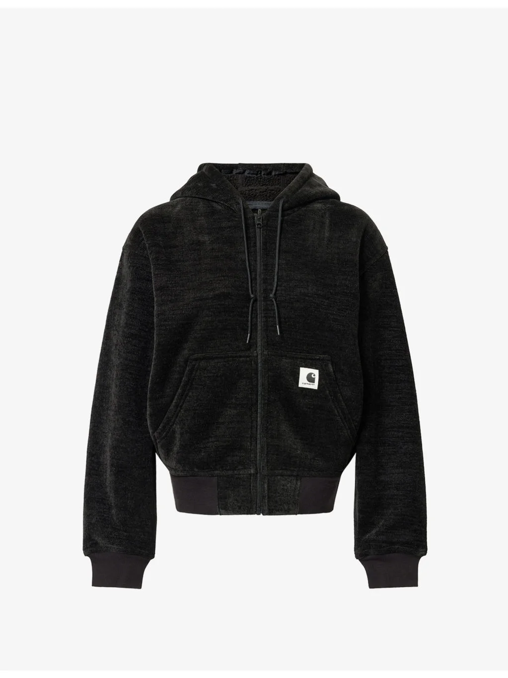 Active Sweat Hooded Velour Jacket - 1