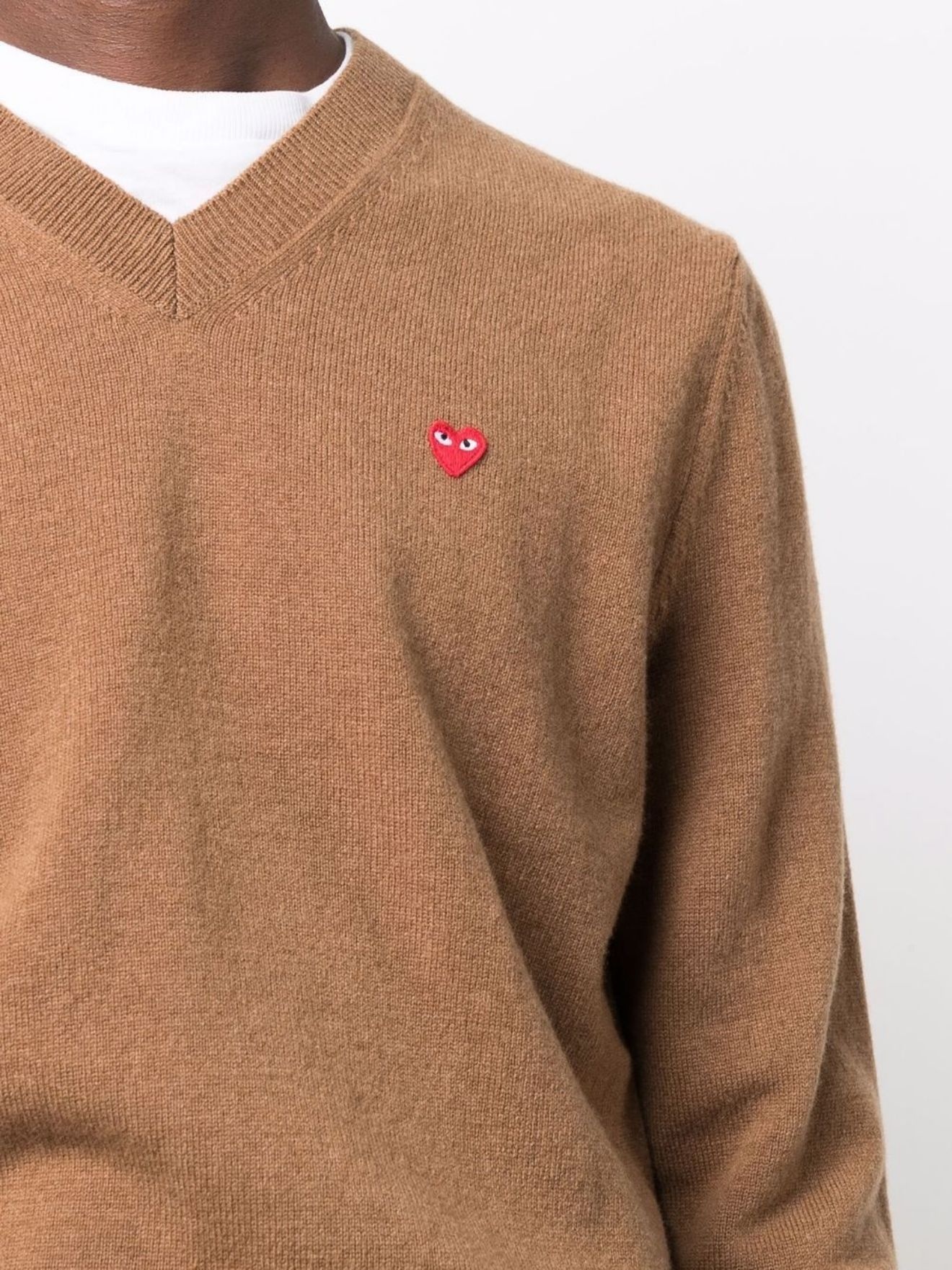 logo-patch wool jumper - 5