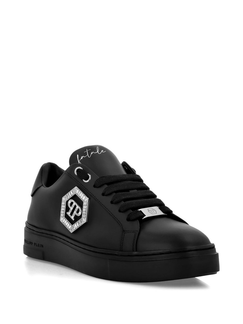 PHILIPP PLEIN logo-plaque low-top sneakers outlook