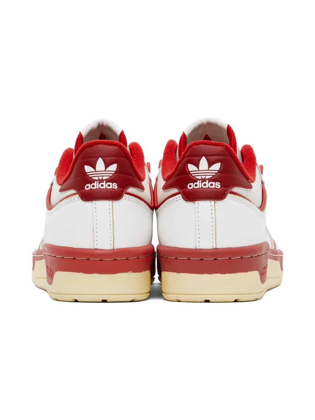 White & Red Rivalry Low 86 Sneakers - 2