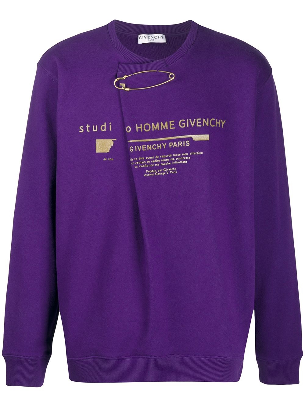 logo print sweatshirt - 1