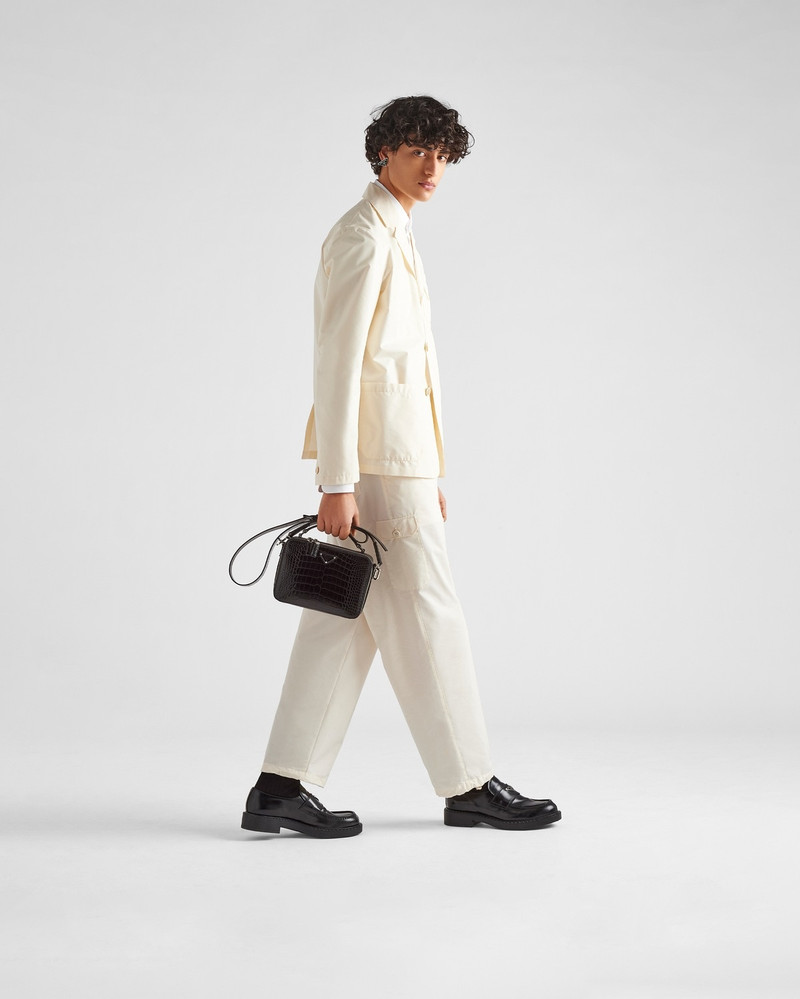 Prada Brique crocodile leather bag 7