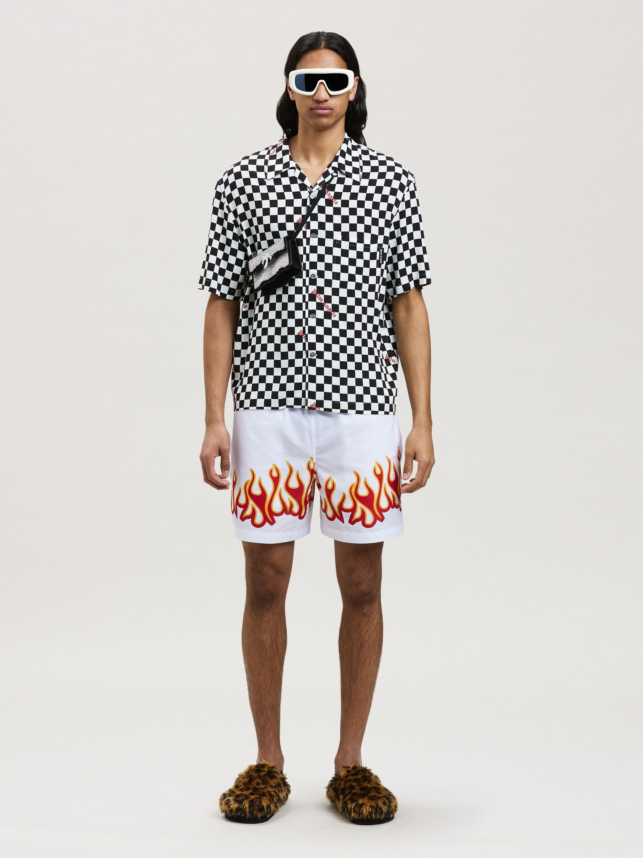 DAMIER PRINT BOWLING SHIRT - 2