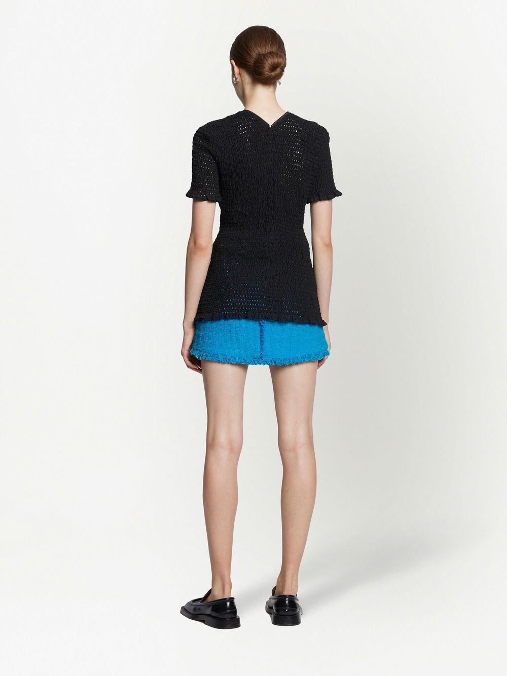 tweed knitted mini skirt - 4