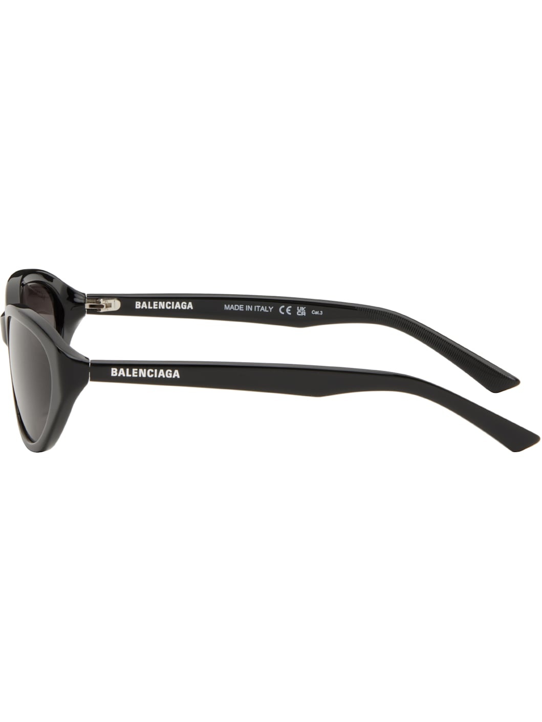 Black Neo Oval 2.0 Sunglasses - 3