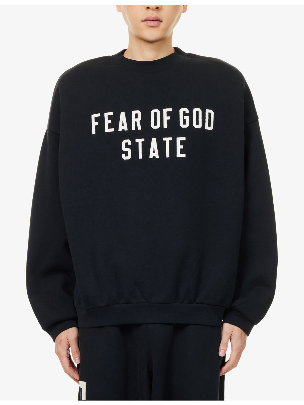 Brand-Patch Relaxed-Fit Cotton-Blend Sweatshirt - 3