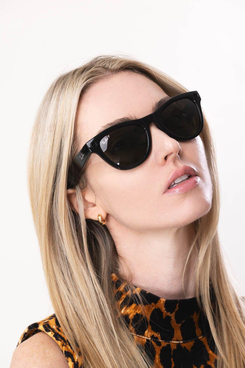 Meta Skyler Sunglasses - Shiny Black Green - 4