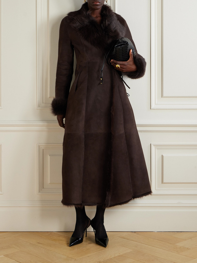 NOUR HAMMOUR Joni Shearling Coat outlook
