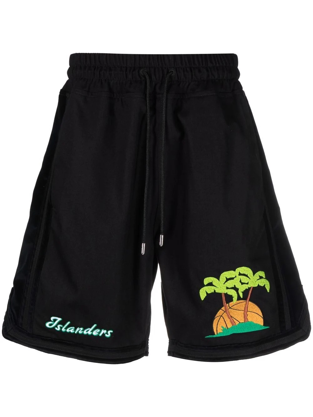 island print shorts - 1