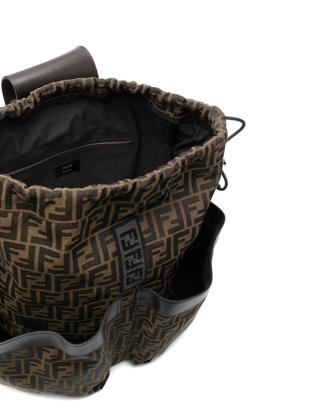 monogram pattern backpack - 5