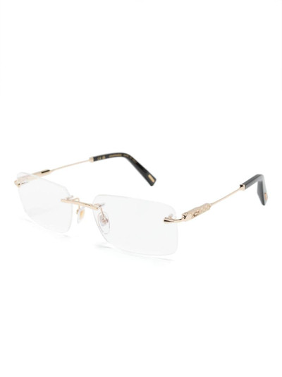 Chopard logo-plaque frameless glasses outlook